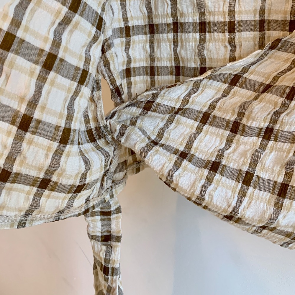 Vintage Plaid Crossover Adjustable Top - Picture 4 of 7